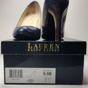 9.5 Navy Blue Ralph Lauren pump